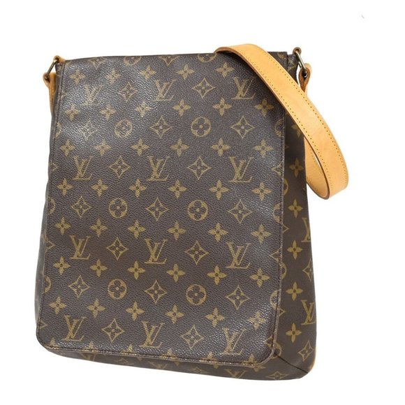 LOUIS VUITTON Musette Shoulder Bag Monogram Leather Brown France - Picture 1 of 16